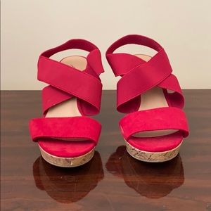 Red Wedge Heels